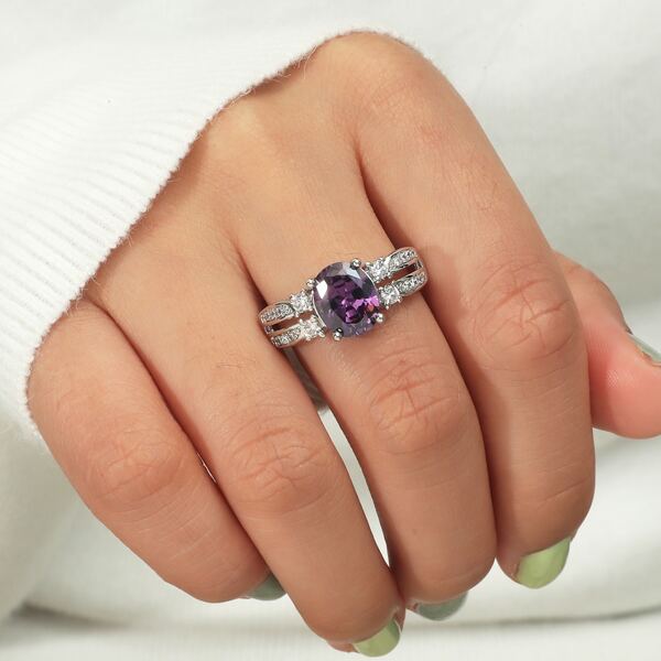 

Zircon Design Ring, Purple