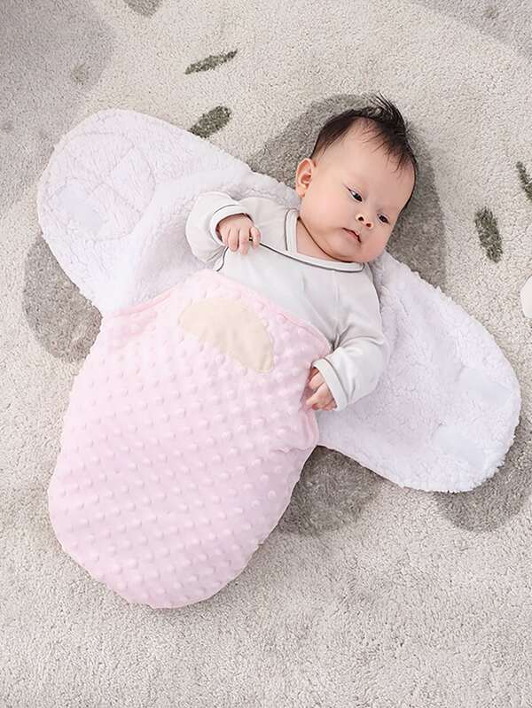 Baby Girl Thermal Lined Swaddling Blanket SHEIN USA