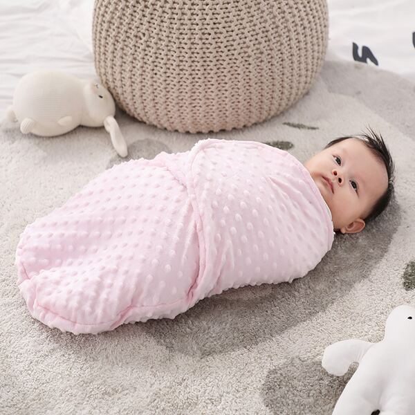 

Baby Girl Thermal Lined Sleep Bag, Baby pink