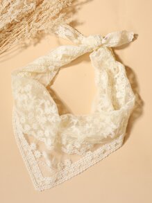 1 chiếc khăn quàng cổ - trắng - Xem 2