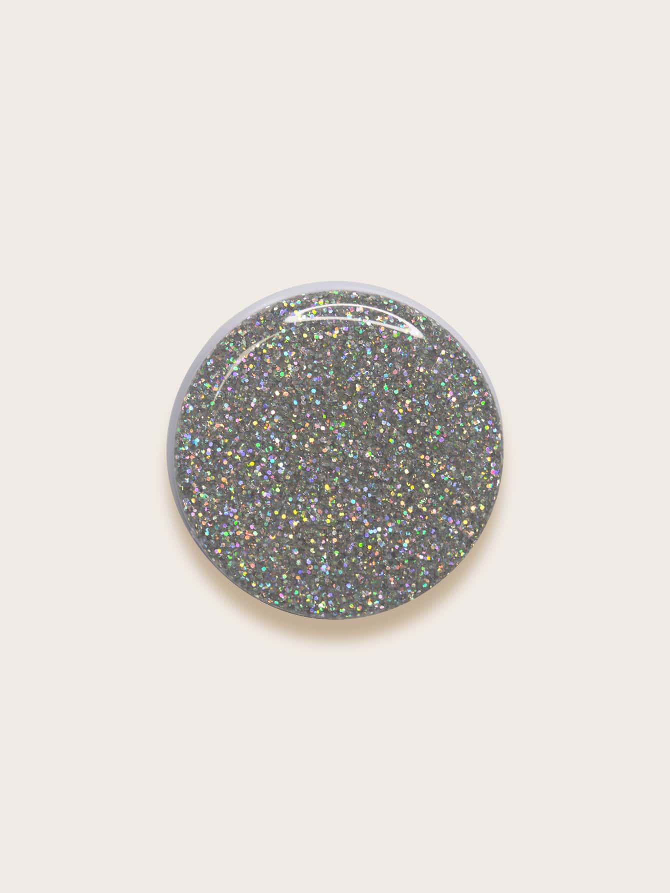 Glitter Stand-Out Phone Grip - Silver - View 1