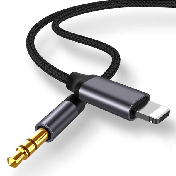 

Lightning To Aux 3.5mm Converter Cable, Black