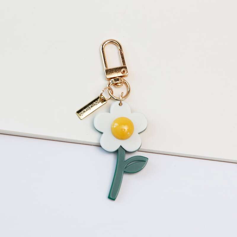 

Flower Pendant Keychain, Multicolor
