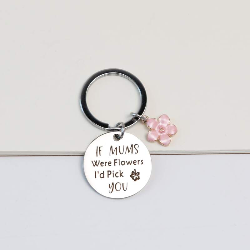 

Disc Pendant Keychain, Silver