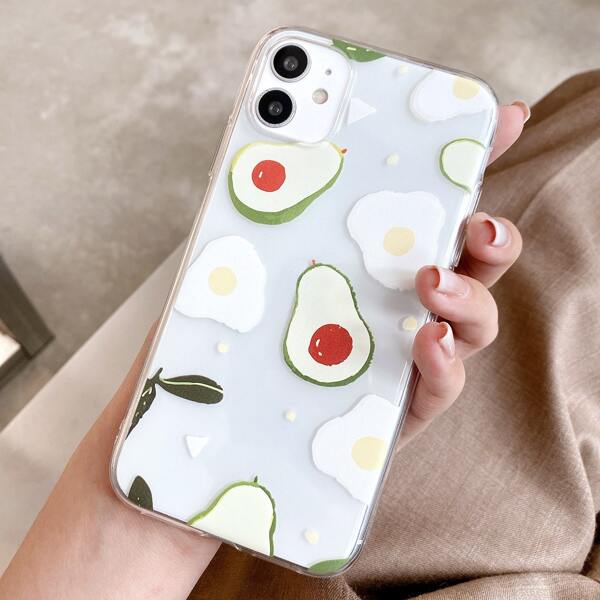 

Avocado Clear Phone Case, Multicolor
