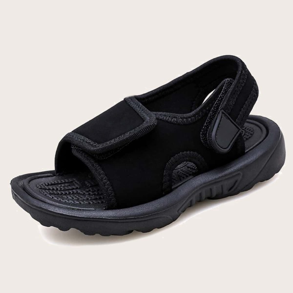 

Toddler Boys Minimalist Velcro Strap Slingback Sandals, Black