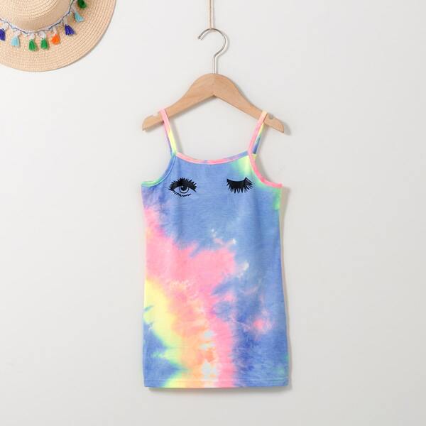 

Toddler Girls Tie Dye & Eye Cami Dress, Multicolor