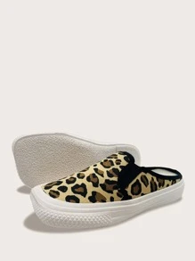 leopard mule sneaker