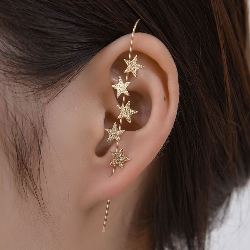 

1pc Star Ear Cuff, Gold