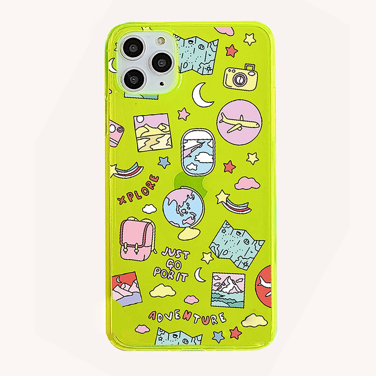 

Cartoon Pattern Phone Case, Multicolor