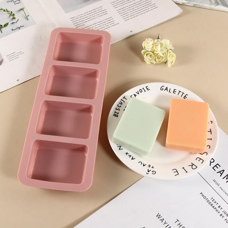 

1pc Rectangle Baking Mold, Dusty pink