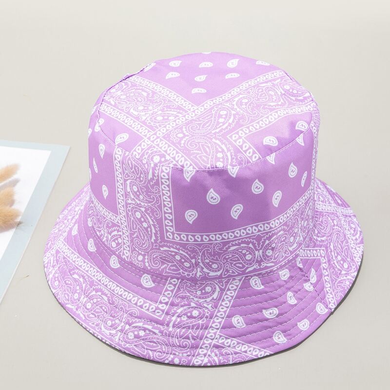 

Paisley Bucket Hat, Purple