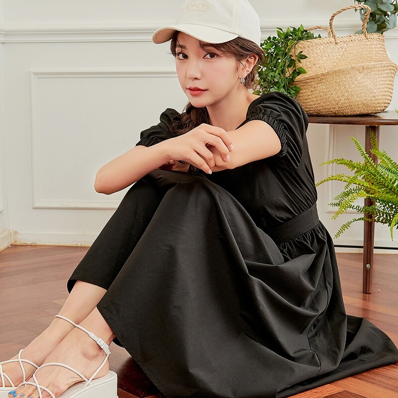 

Cut Out Tie Back Dress, Black