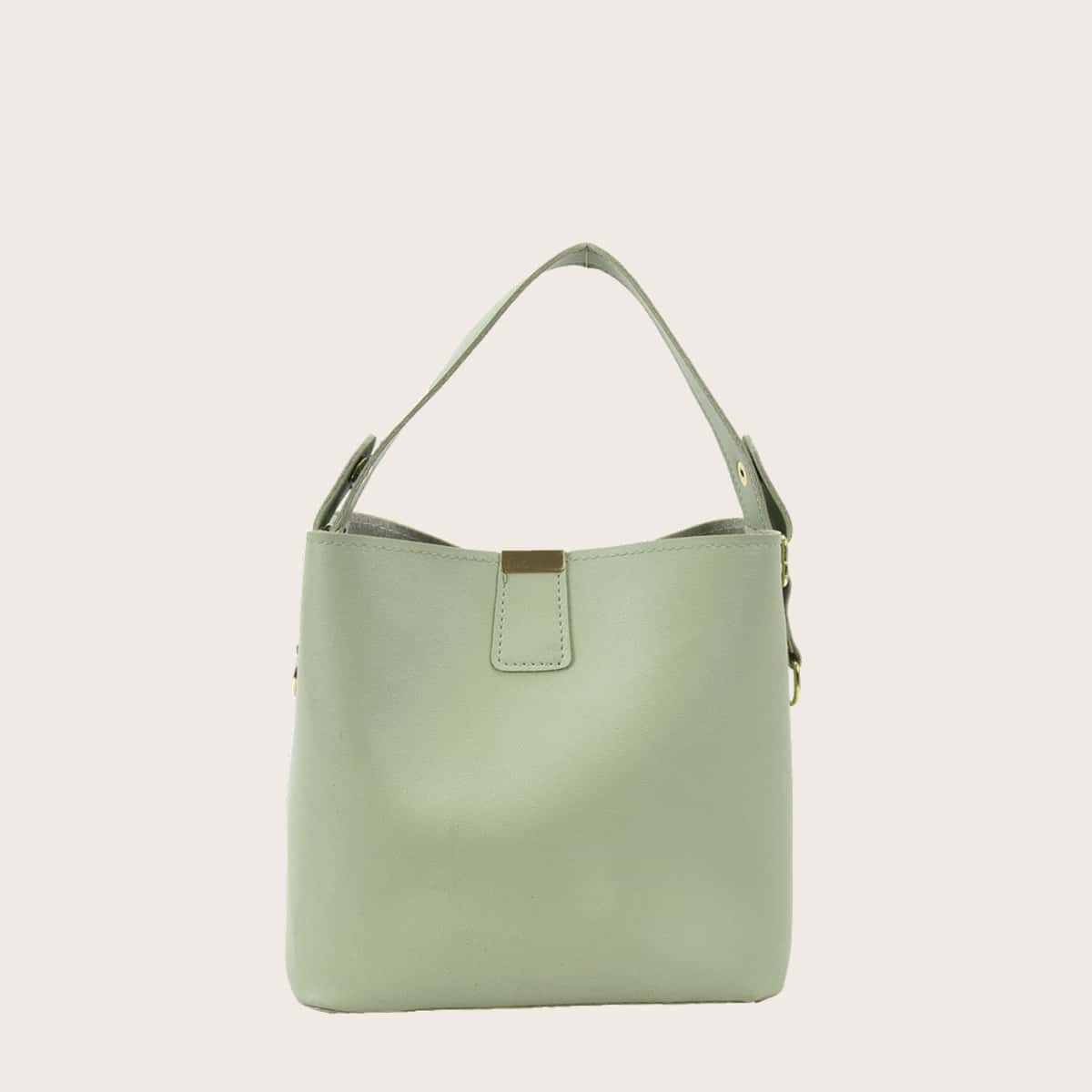 

Minimalist Bucket Bag, Mint green