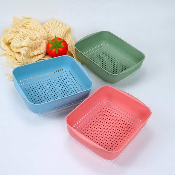 

3pcs Kitchen Drain Basket, Multicolor