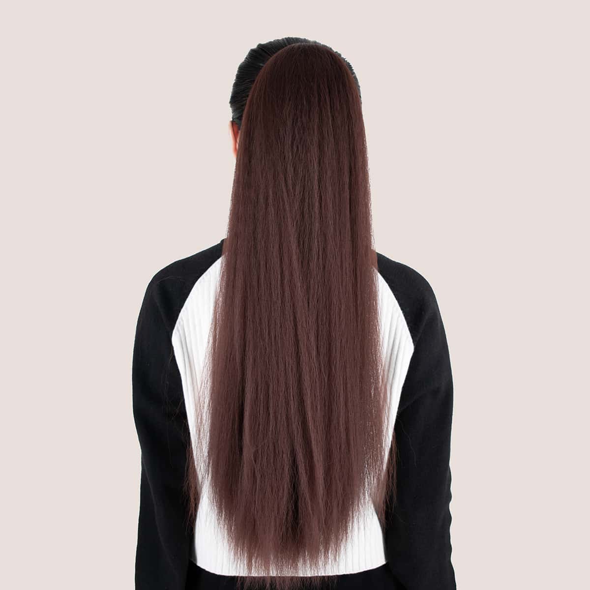 

Long Straight Ponytail Hair Extension, Brown