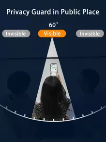 1 miếng dán bảo vệ toàn màn hình bằng kính cường lực riêng tư - Trong sáng - Xem 7