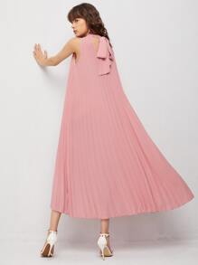 Mulvari Vestido fruncido bajo irregular - Rosa vieja - Ver 2