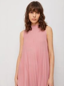 Mulvari Vestido fruncido bajo irregular - Rosa vieja - Ver 5
