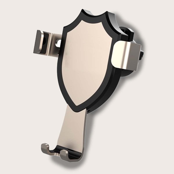 

1pc Car Air Outlet Mobile Phone Holder, Gold