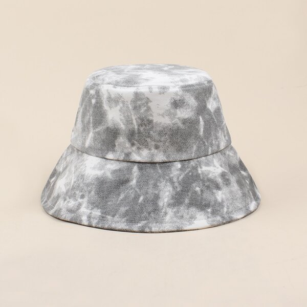 

Tie Dye Pattern Bucket Hat, Black