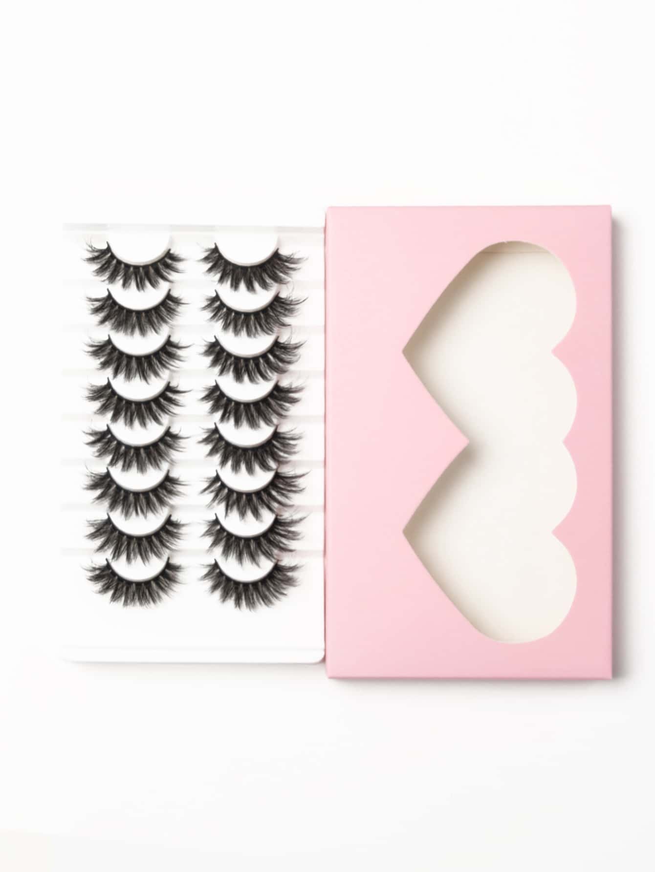 Pestañas manga, 8 pares de pestañas de volumen - Negro - Añade 5