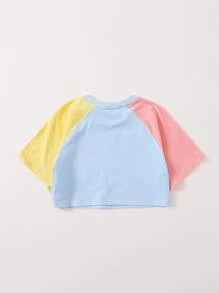 SHEIN Tops con gái Lá thư Sẵn sàng - Nhiều màu - Xem 2