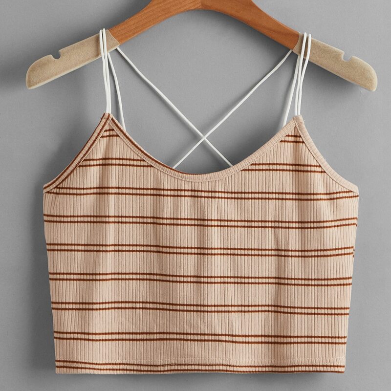 

Striped Crop Cami, Multicolor