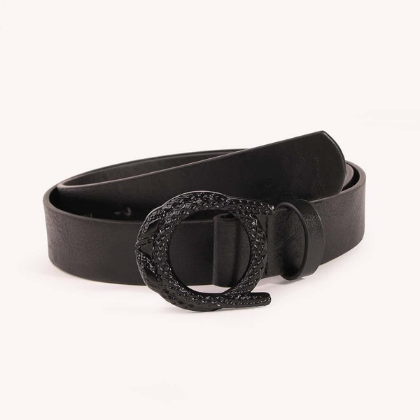 

1pc Simple Belt, Black