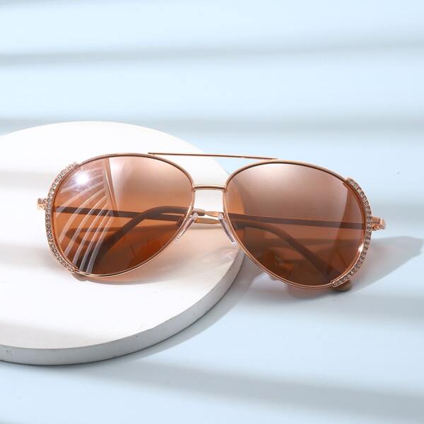 

Rhinestone Decor Sunglasses