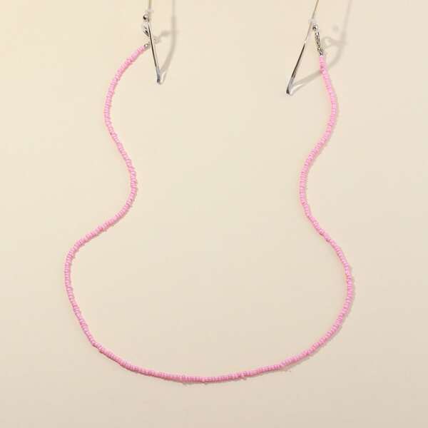 

Girls Beaded Glasses Chain, Baby pink