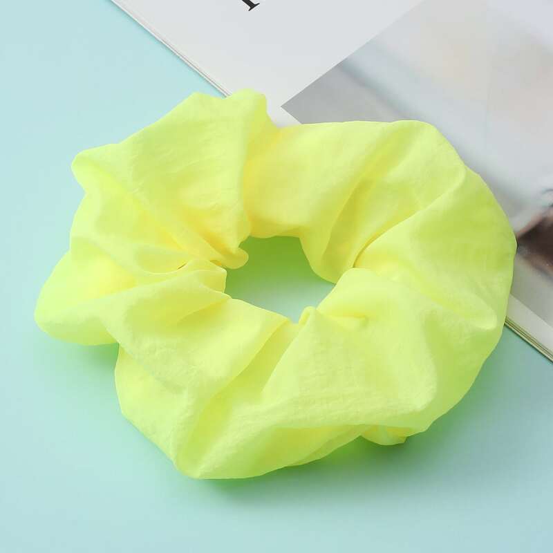 

1pc Solid Scrunchie, Yellow
