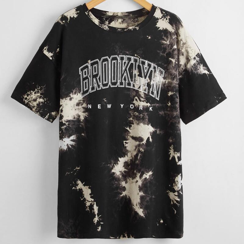 

Letter Tie Dye Tee, Multicolor