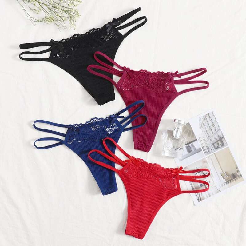 

4pack Floral Lace Panty Set, Multicolor
