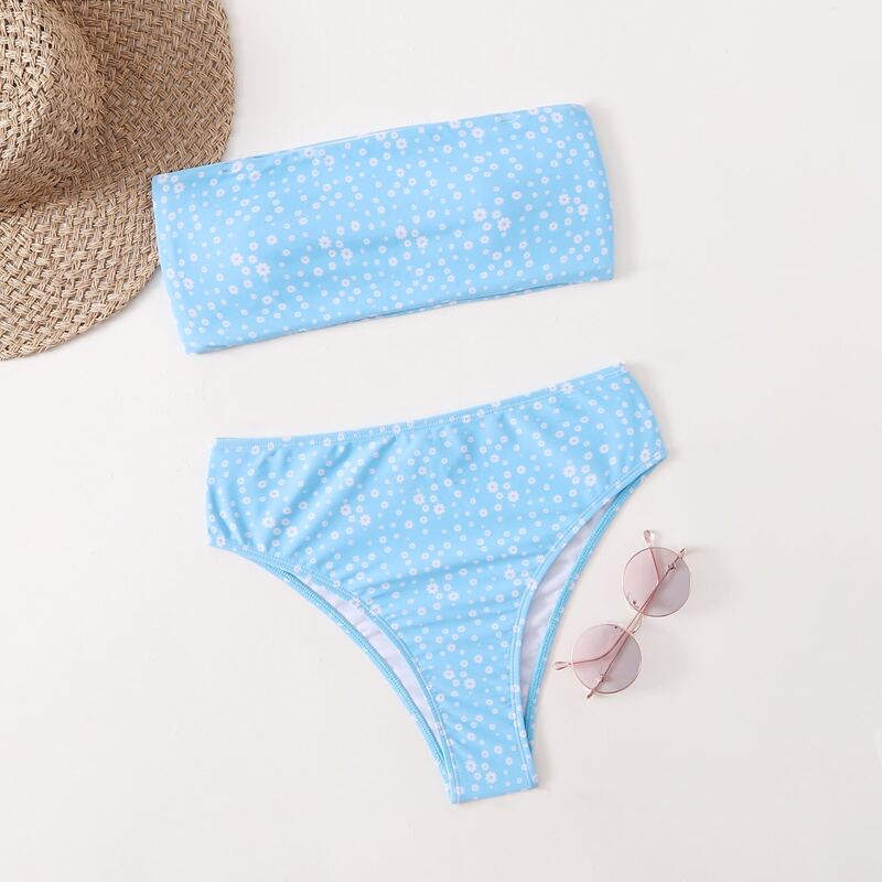 

Ditsy Floral Print Bikini Swimsuit, Multicolor