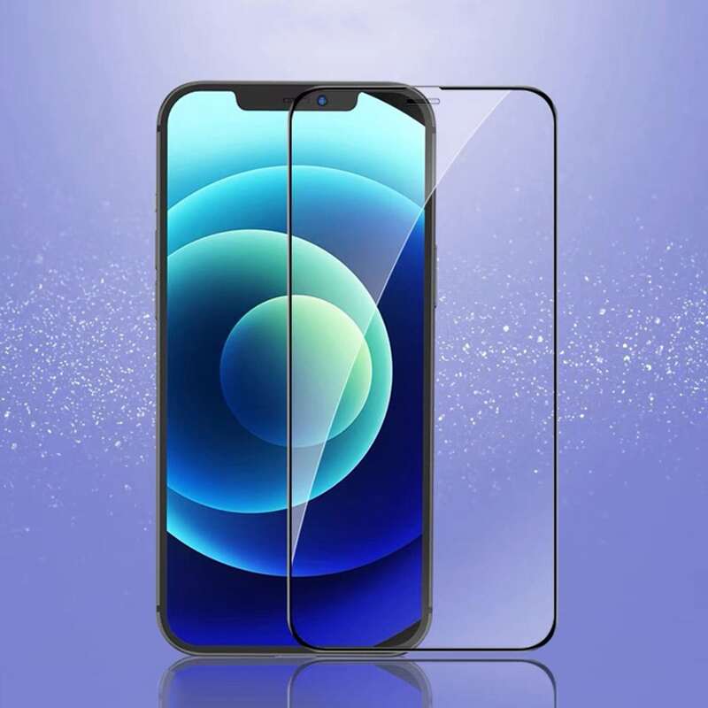 

1pc Phone Screen Tempered Film, Black