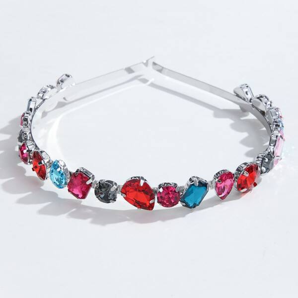 

Rhinestone Decor Headband, Silver