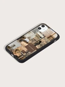 Funda de celular con pintura - Marrón - Ver 2