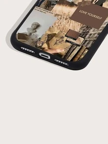 Funda de celular con pintura - Marrón - Ver 4