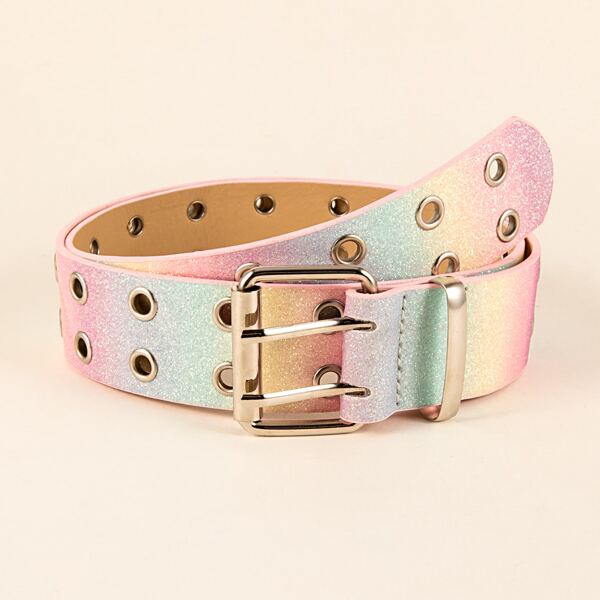 

Colorblock Grommet Belt, Multicolor