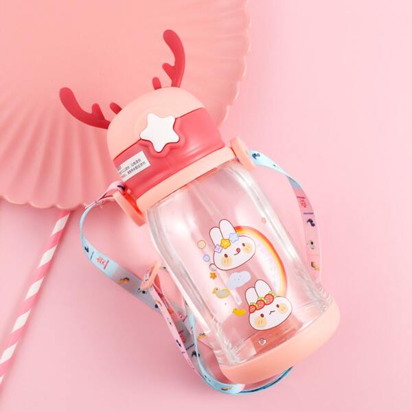 

Cartoon Graphic Straw Cup, Multicolor