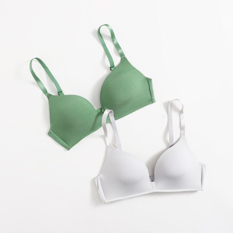 

2pack Seamless Bra Set, Multicolor