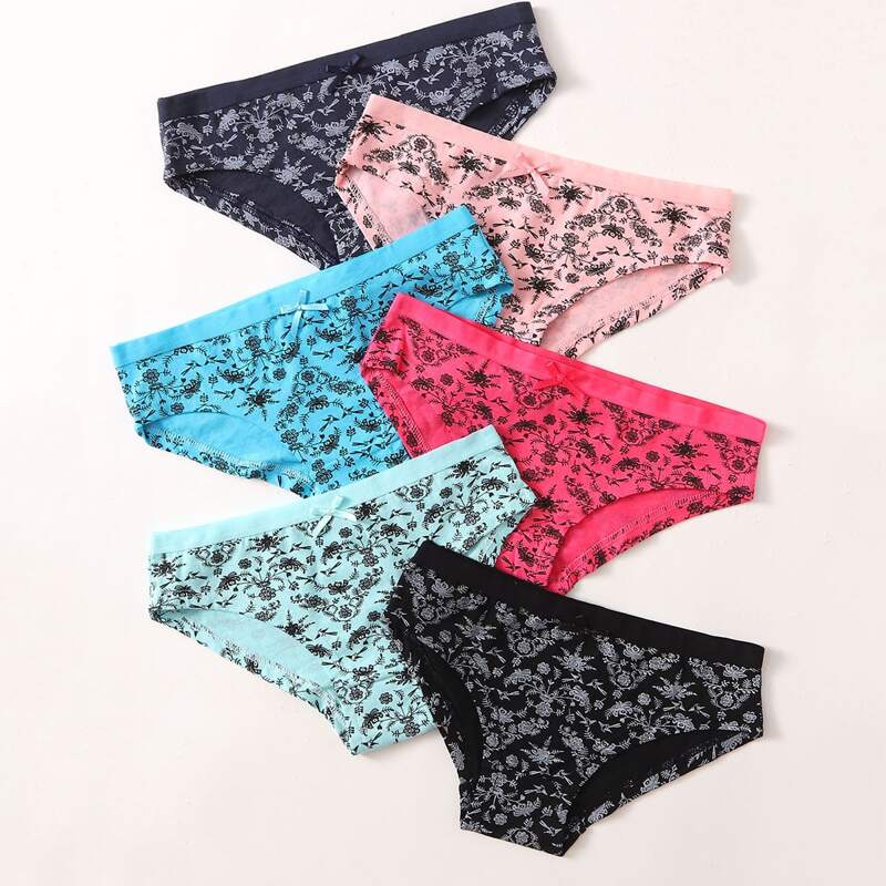 

6pack Ditsy Floral Panty Set, Multicolor