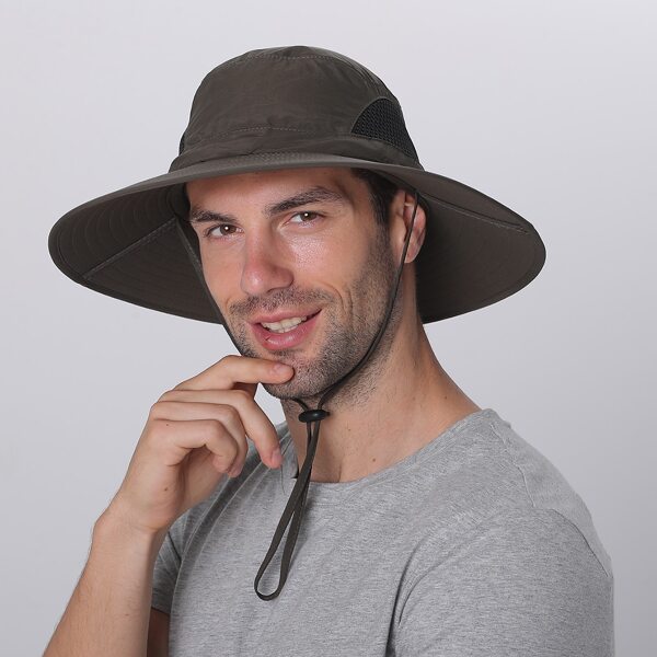 

Men Wide Brim Bucket Hat, Army green