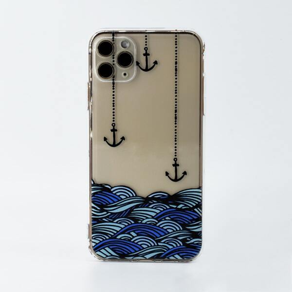 

Sea Wave Pattern Clear Phone Case