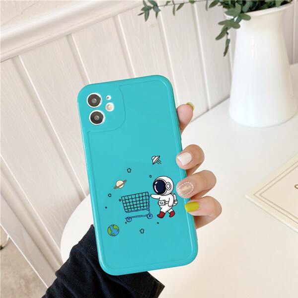 

Cartoon Astronaut Phone Case, Multicolor