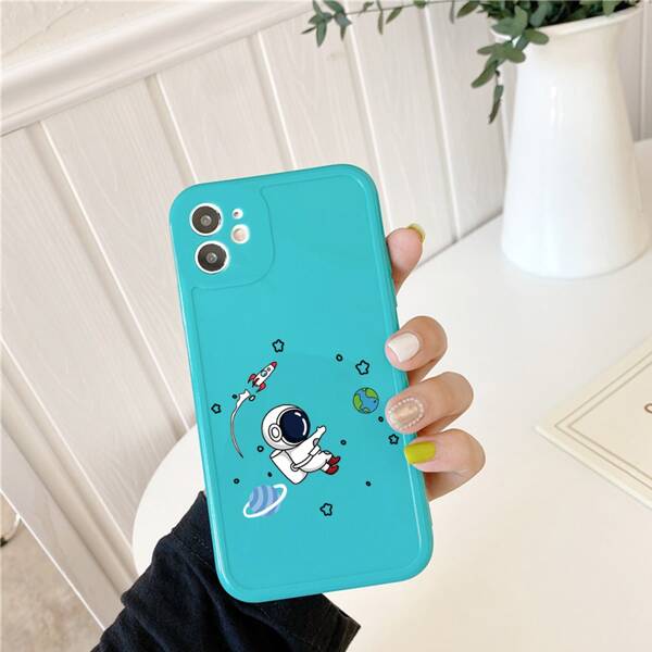 

Cartoon Astronaut Phone Case, Multicolor