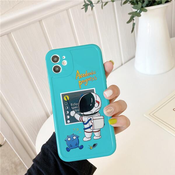 

Cartoon Astronaut Phone Case, Multicolor