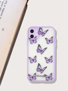 Ốp lưng điện thoại Apple in hình bướm thời trang thập niên 2000 tương thích với iPhone 11, iPhone 13, iPhone 14 Pro Max chống nước, chống sốc, chống rơi, chống trầy xước - Màu tím - Xem 2