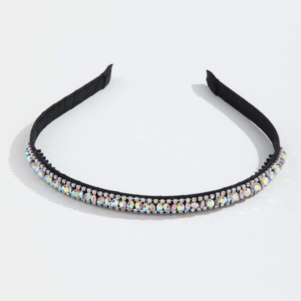 

Rhinestone Decor Headband, Silver